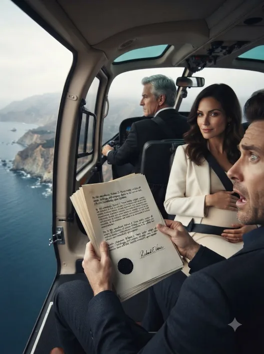 My billionaire husband shoved me from a helicopter for my inheritance—then went pale when he realized I’d already made him sign for something else.