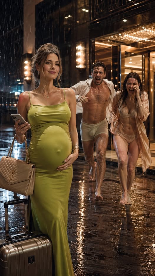 On a business trip, my husband gave my penthouse to his beautiful secretary-mistress and sent me, seven months pregnant, to a dirty motel. I left and made one call. Three hours later, they ran out half-dressed, frantically looking for me...