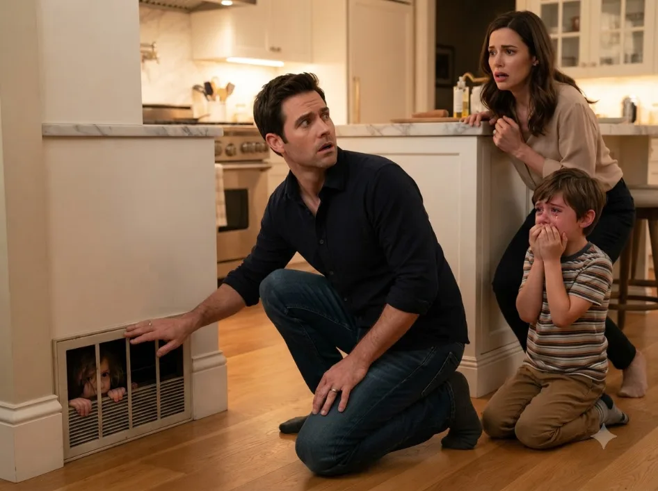 Ryan Thought His Son Was Secretly Feeding Someone Through the Kitchen Vent—Until a Little Girl’s Hand Reached Through the Darkness and Called Him “Daddy,” While His Wife Begged Him Not to Open the Wall.