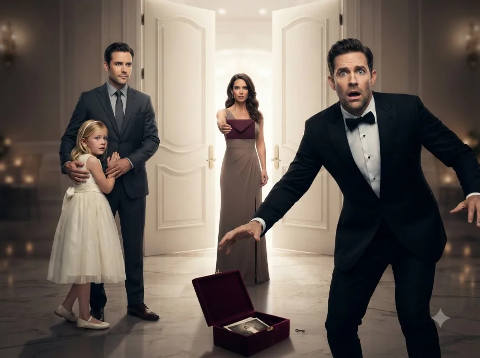 AT HIS OWN WEDDING, MY BROTHER-IN-LAW HUMILIATED HIS 7-YEAR-OLD DAUGHTER FOR CRYING OVER HER “DEAD” MOM—THEN THE BALLROOM DOORS OPENED, AND HIS FACE WENT WHITE.