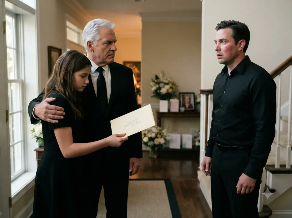 # At My Daughter’s Funeral, Her Husband Tried to Dump Her Children on Me Like Luggage—Then My 12-Year-Old Granddaughter Handed Me the Letter Her Mother Left in Case He Abandoned Them…