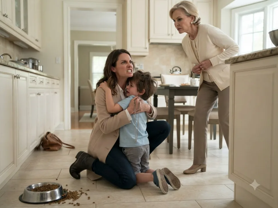 I Came Home to Find My Four-Year-Old Son Chained Beside a Bowl of Dog Food—Then My Mother-in-Law Looked Me in the Eye and Said, “You Don’t Want to Know What Happens When You’re Not Home”…