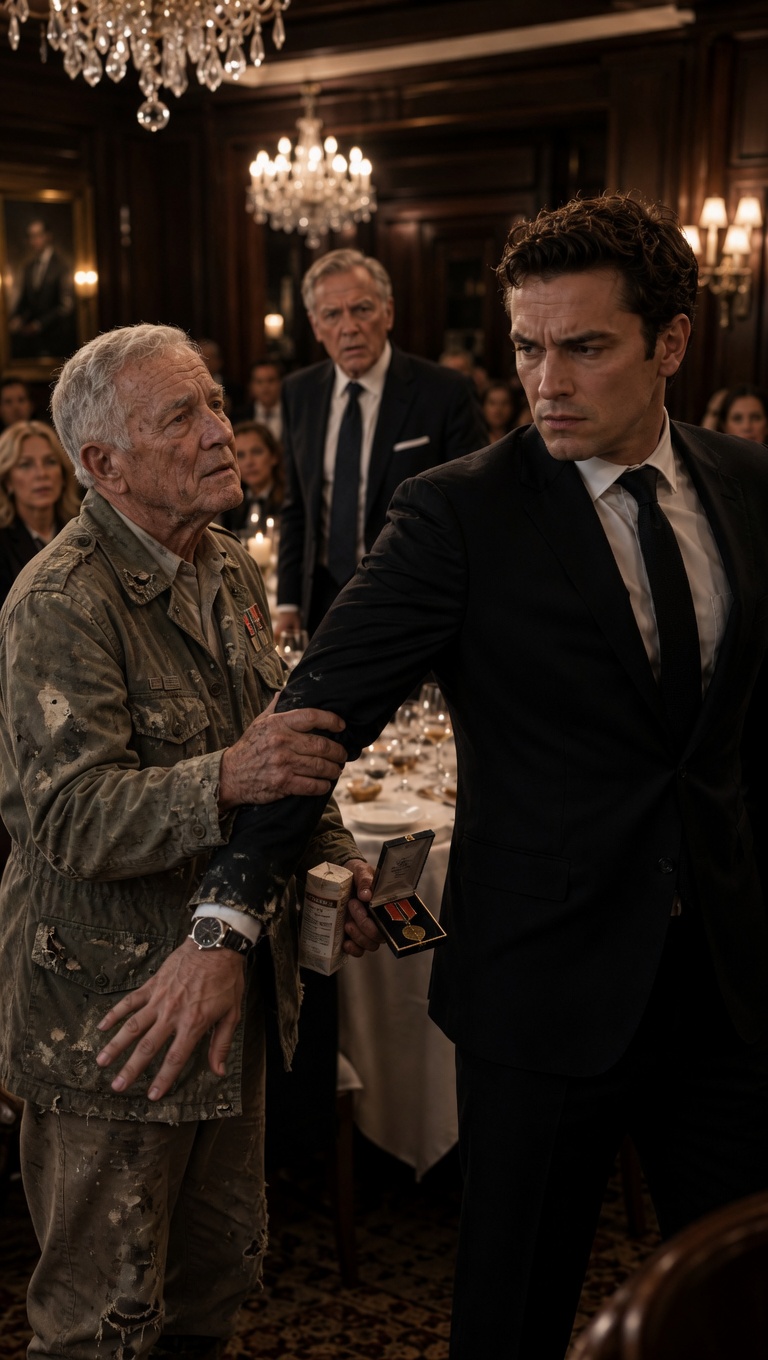 “He called his veteran father a stranger… in front of his rich guests.”