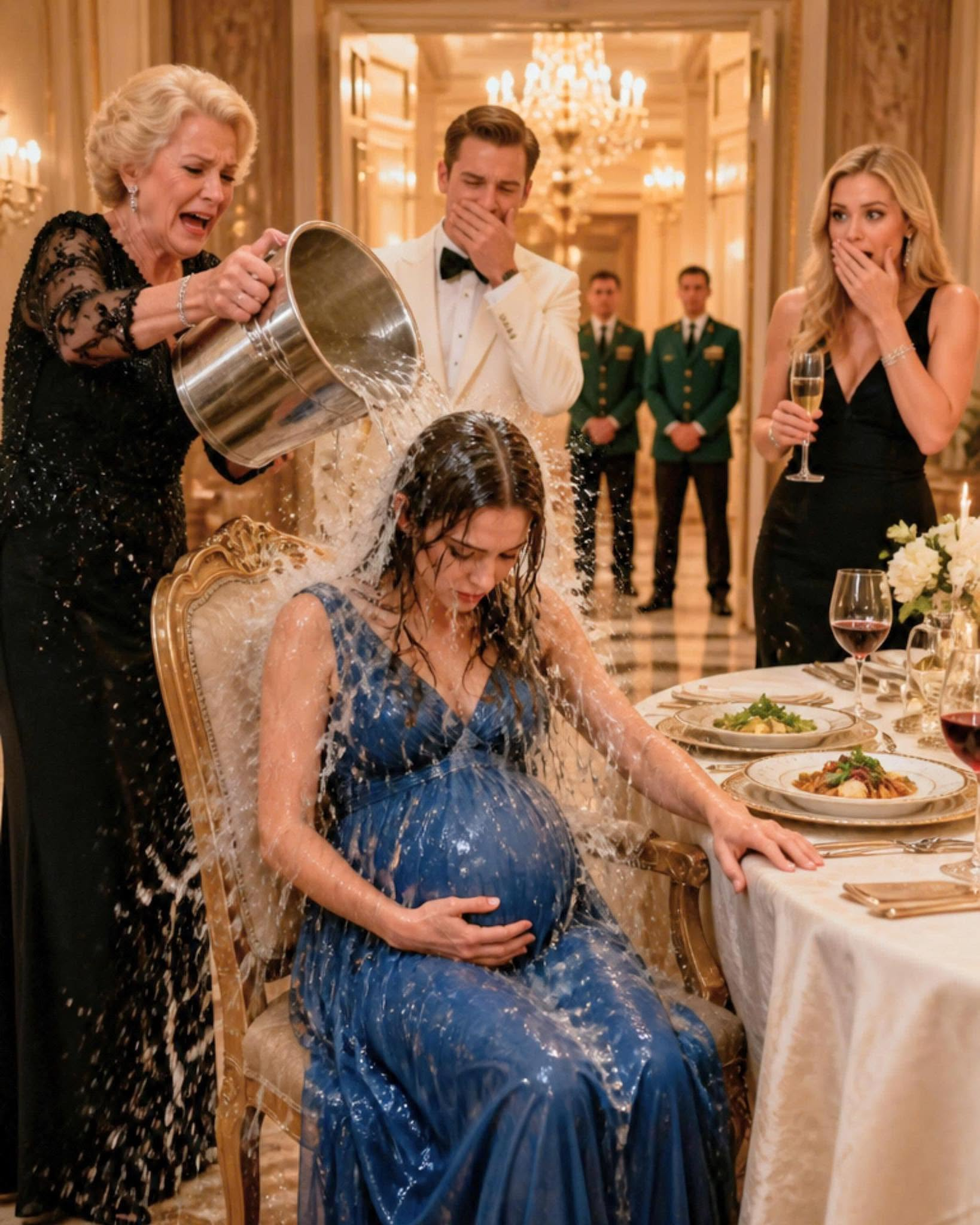 Freezing, filthy water crashed over my head before I could protect my pregnant belly.