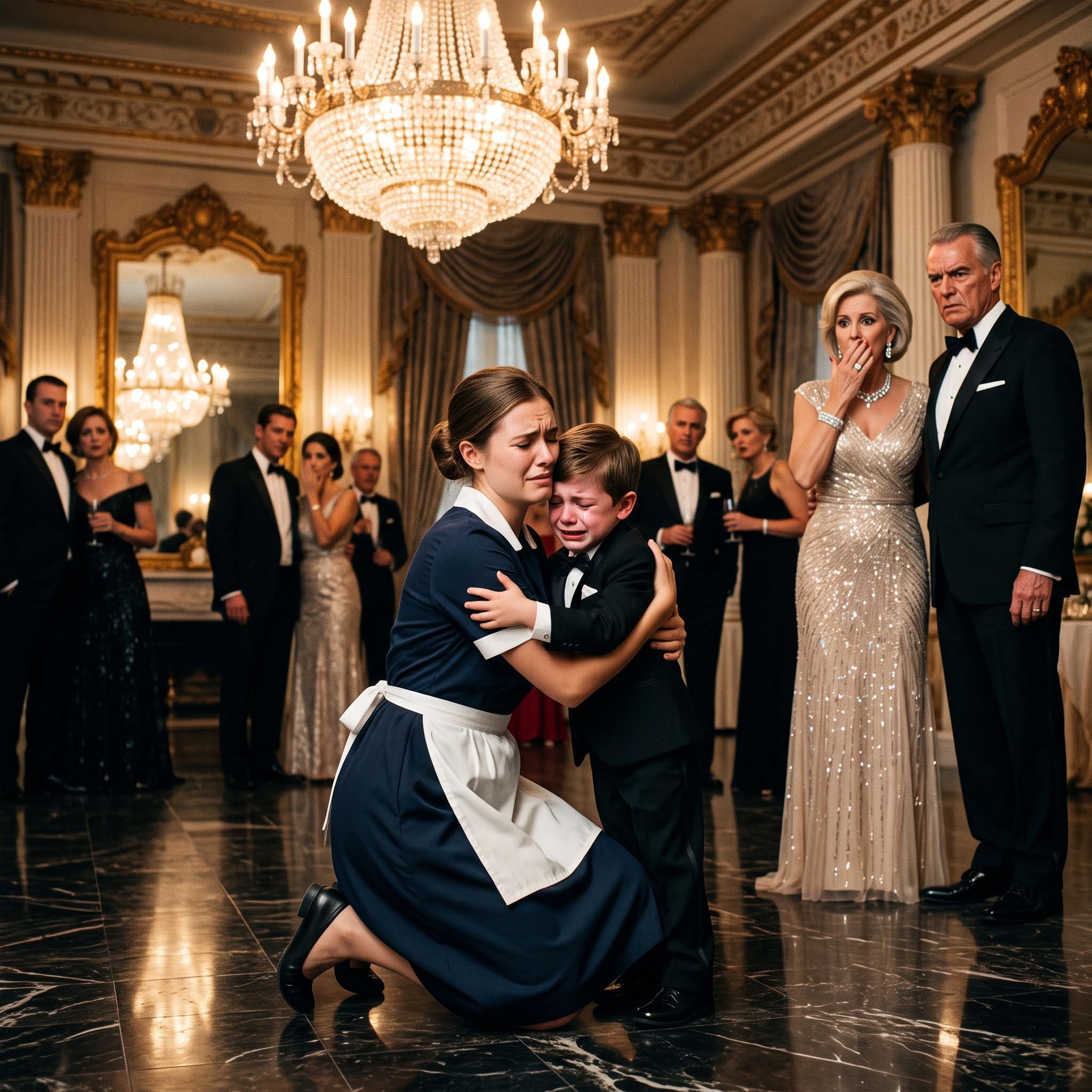 Everyone in the ballroom expected seven-year-old Leo Vance to smile beneath the chandeliers and behave like the perfect heir.