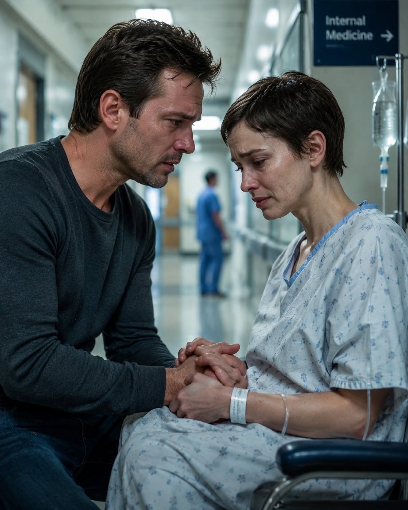 Two months after I divorced the woman I loved, I found her alone in a hospital hallway, sitting in a wheelchair under the Internal Medicine sign.