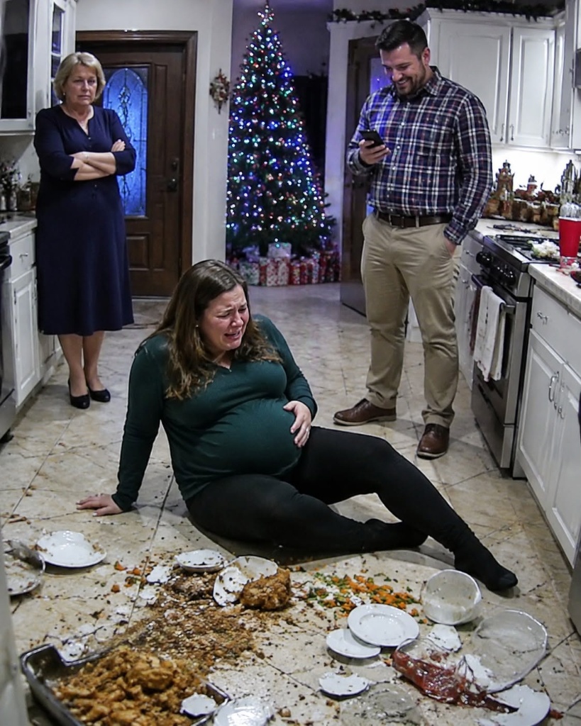 At seven months pregnant, my in-laws made me cook Christmas dinner for twenty-two people.