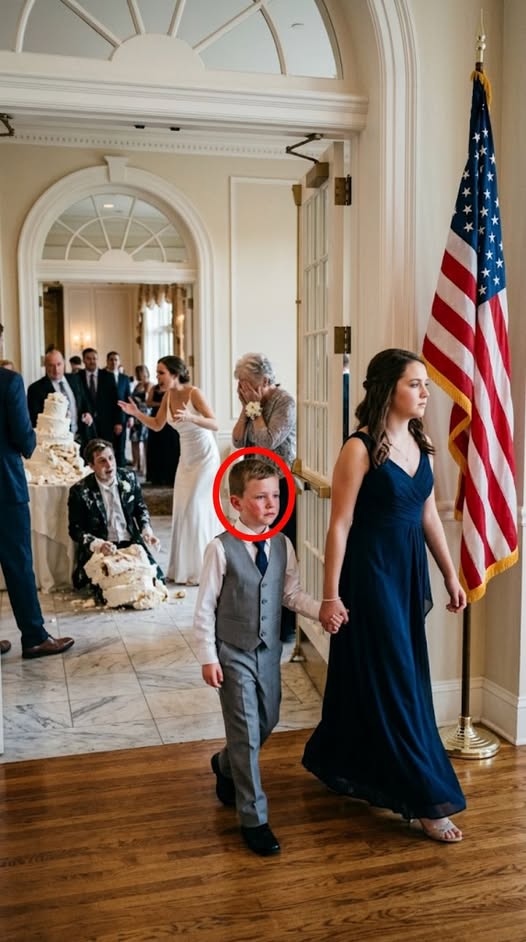 Grandma Slapped the Wrong Child—Then He Pointed at the Groom.