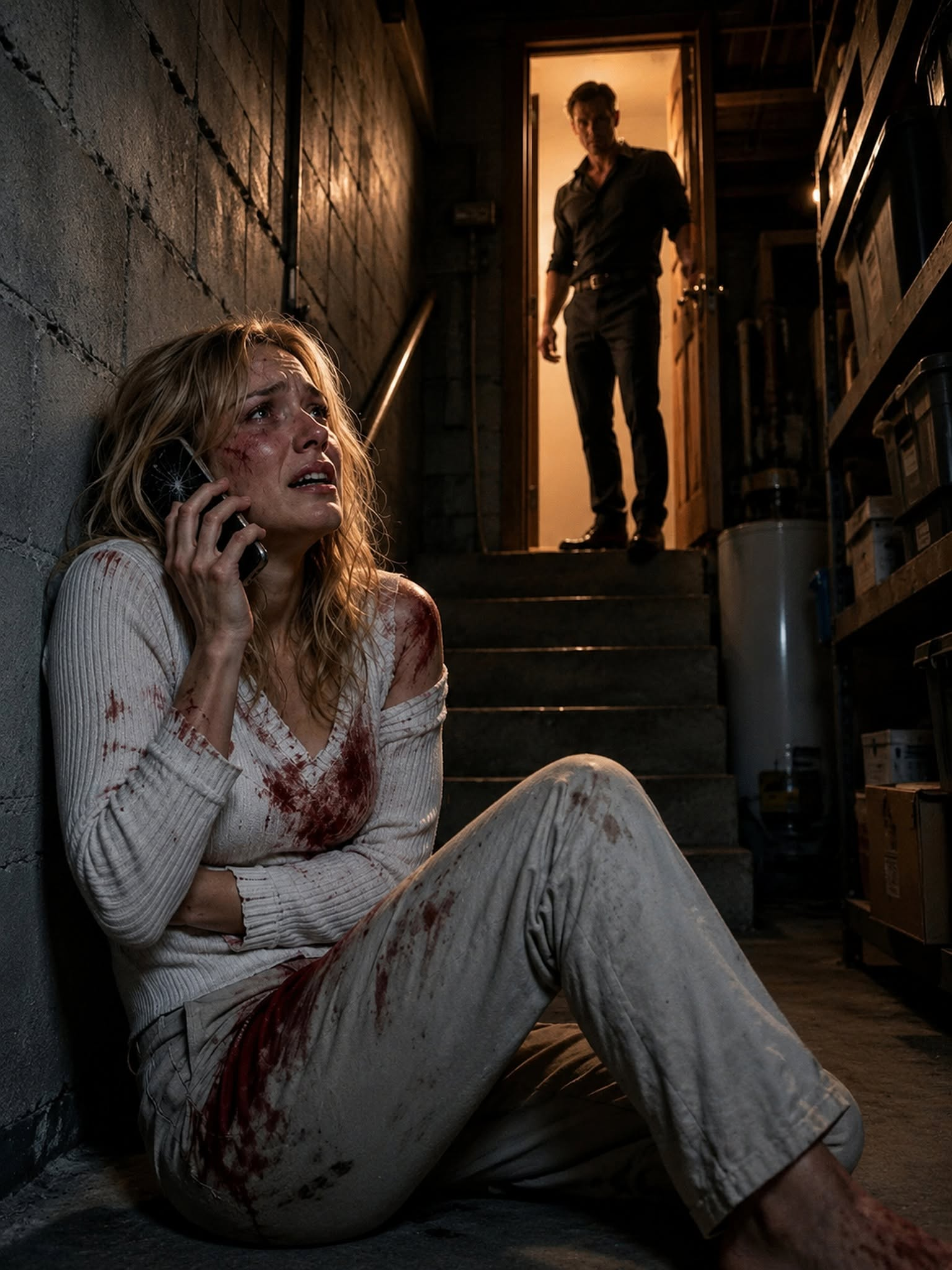My husband broke three of my ribs, dragged me into the basement, and locked the door because I had exposed his affair in public.