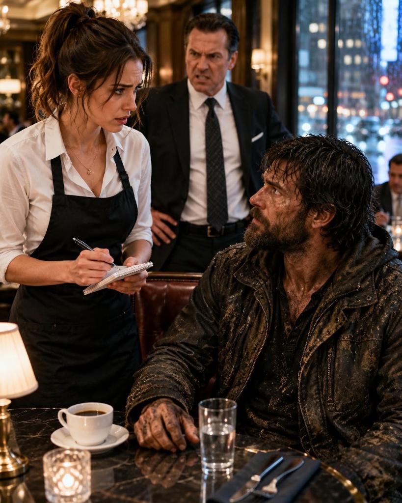A mud-covered stranger walked into our luxury Manhattan steakhouse during a storm, and everyone treated him like trash.