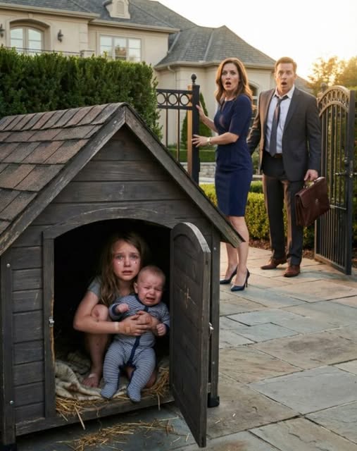 My Wife Locked My Children Inside the Doghouse—Then I Came Home Before She Could Hide Them