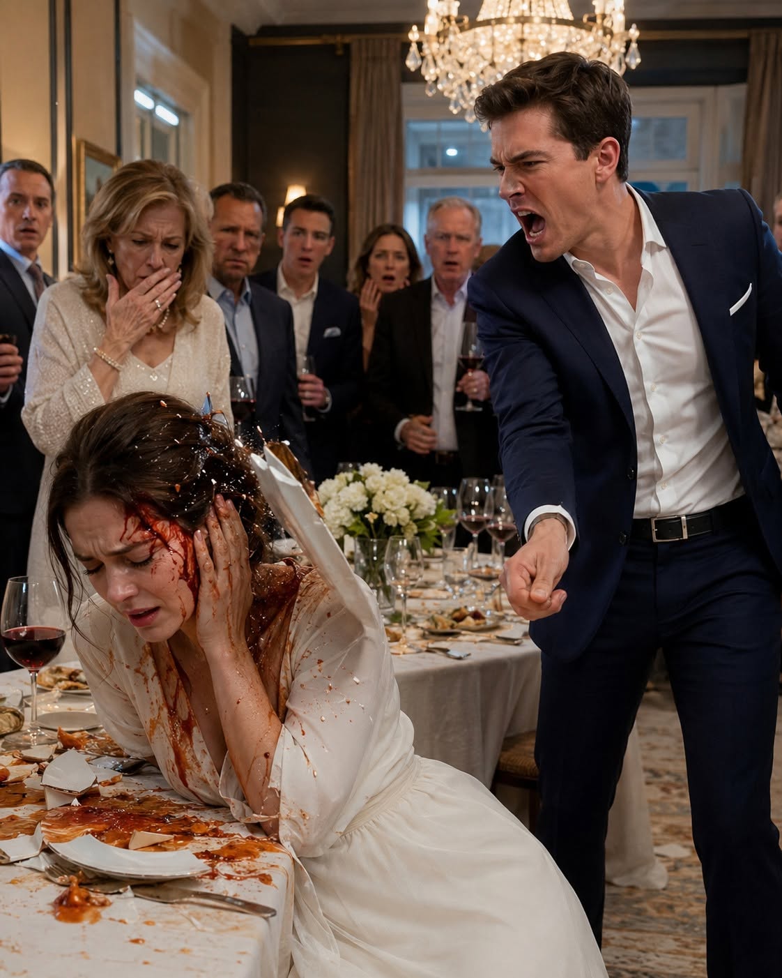 He Hit Me With a Plate—Then I Made His Family Witness Everything.