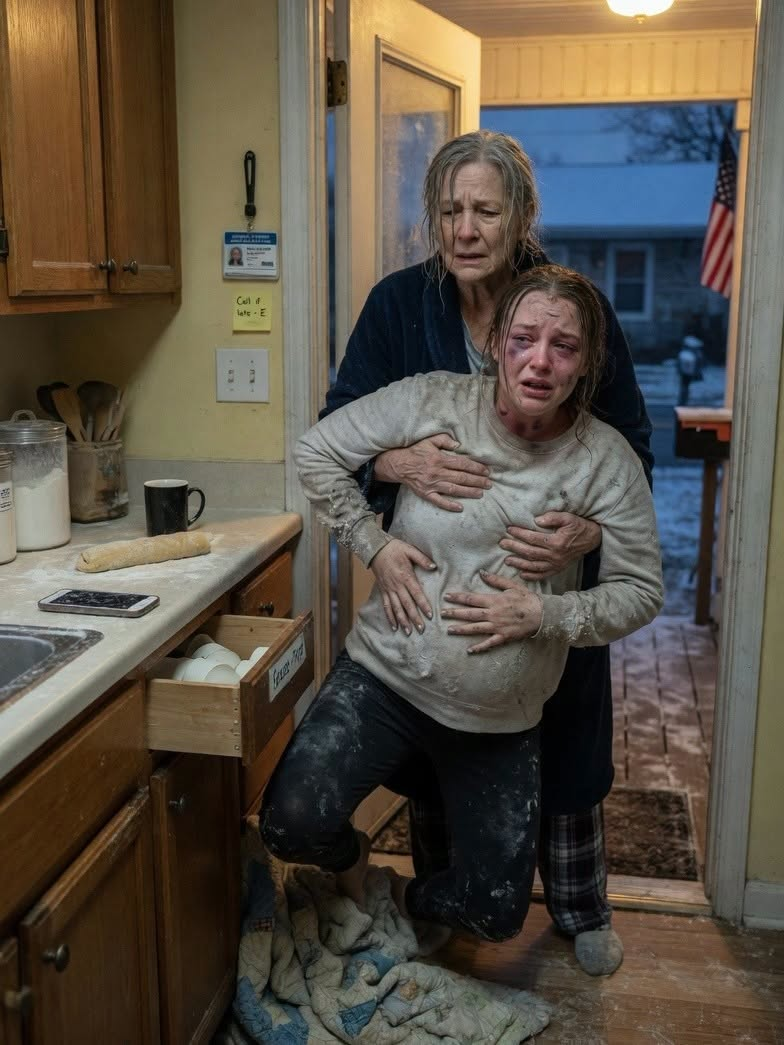 At four in the morning, my eight-week-pregnant daughter stumbled through my back door with bruises around her throat and one hand pressed against her abdomen.