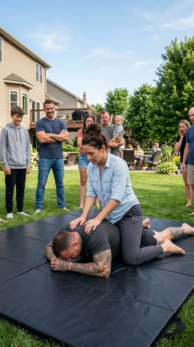 My Brother-in-Law Shoved My Thirteen-Year-Old Son Onto the Mat—Six Seconds Later, He Finally Asked Who I Really Was