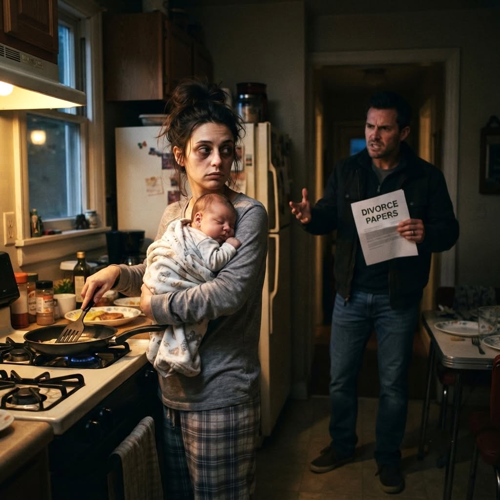 My Husband Threw Divorce Papers at Me While I Held Our Newborn — Then I Opened the Laptop He Forgot I Still Knew How to Use