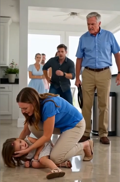 The music stopped the instant my three-year-old daughter’s head struck the kitchen tile.