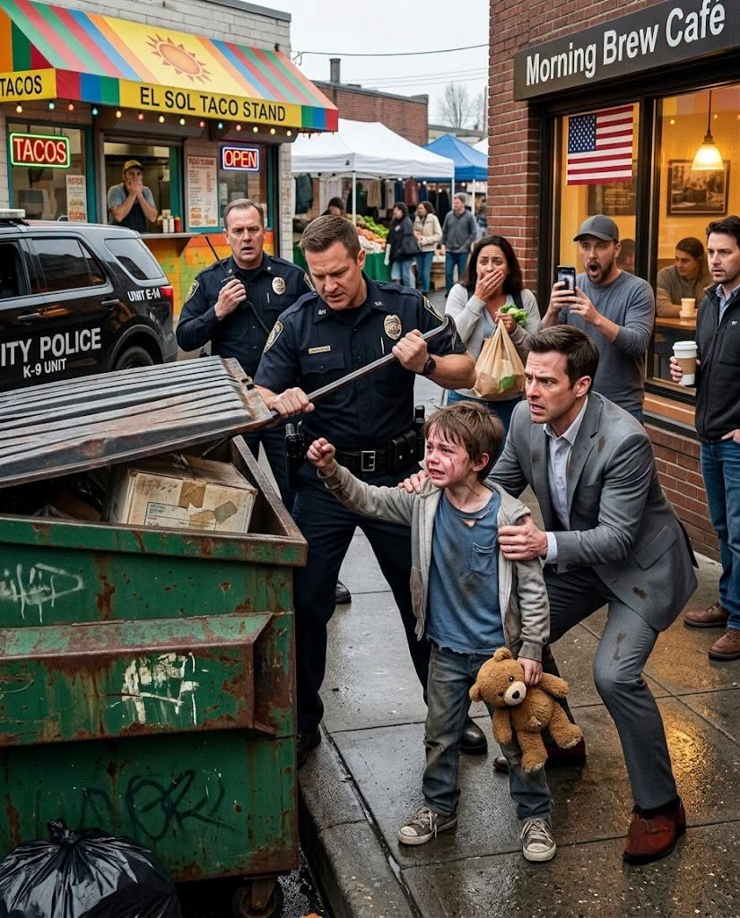 I had already failed seven-year-old Harry once before I heard the three taps from inside the dumpster.