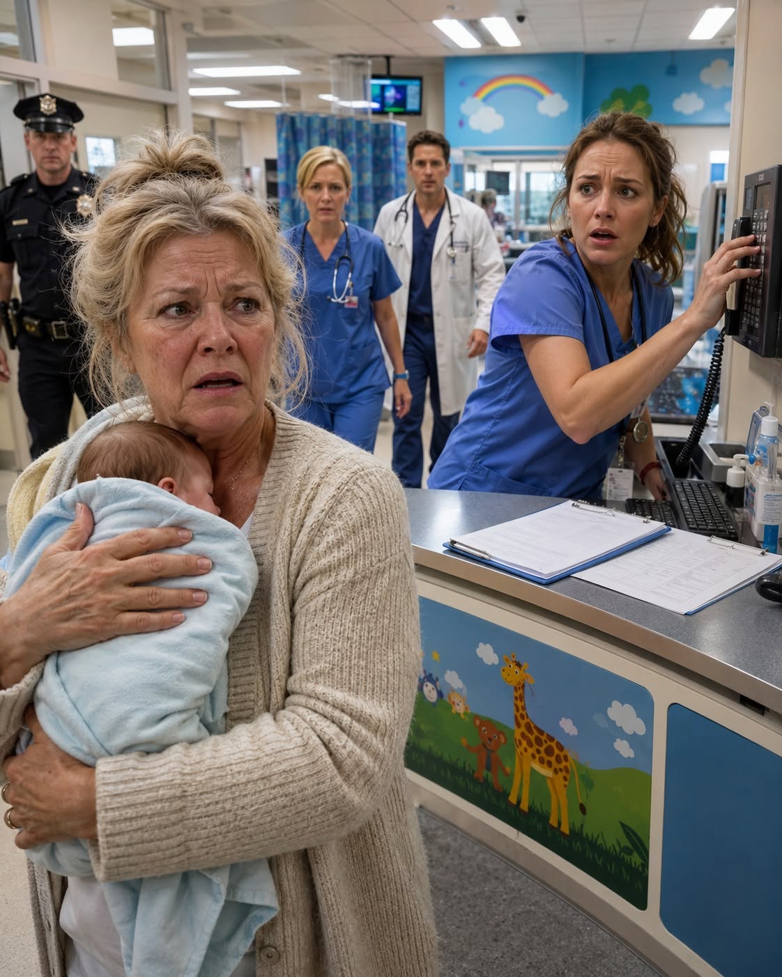 Her Son Said “Don’t Remove the Baby’s Onesie”—Then the ER Nurse Reached for the Security Phone