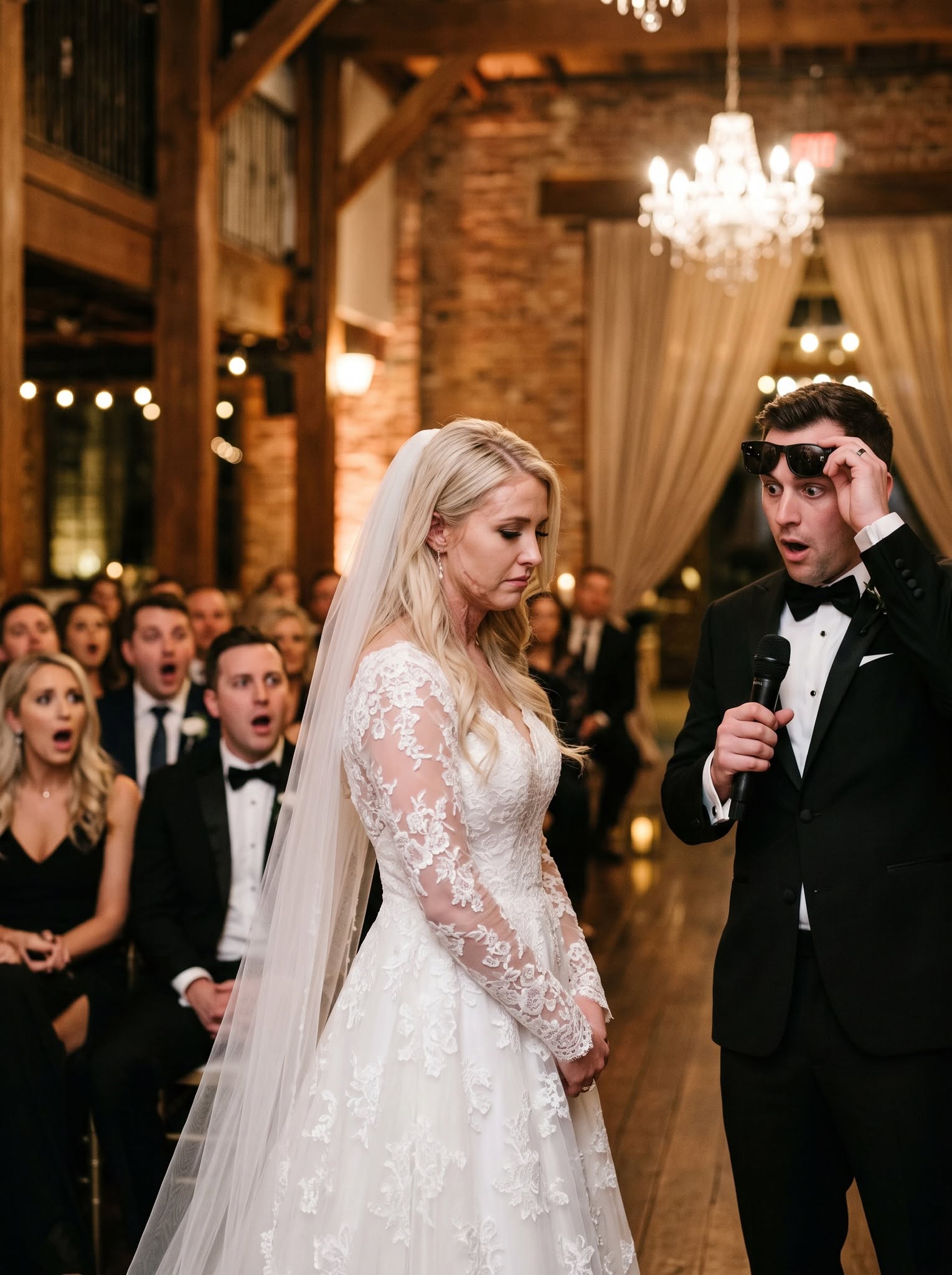 Guests Mocked My Scarred Face at Our Wedding—Then My Groom Asked My Aunt One Question That Silenced the Ballroom