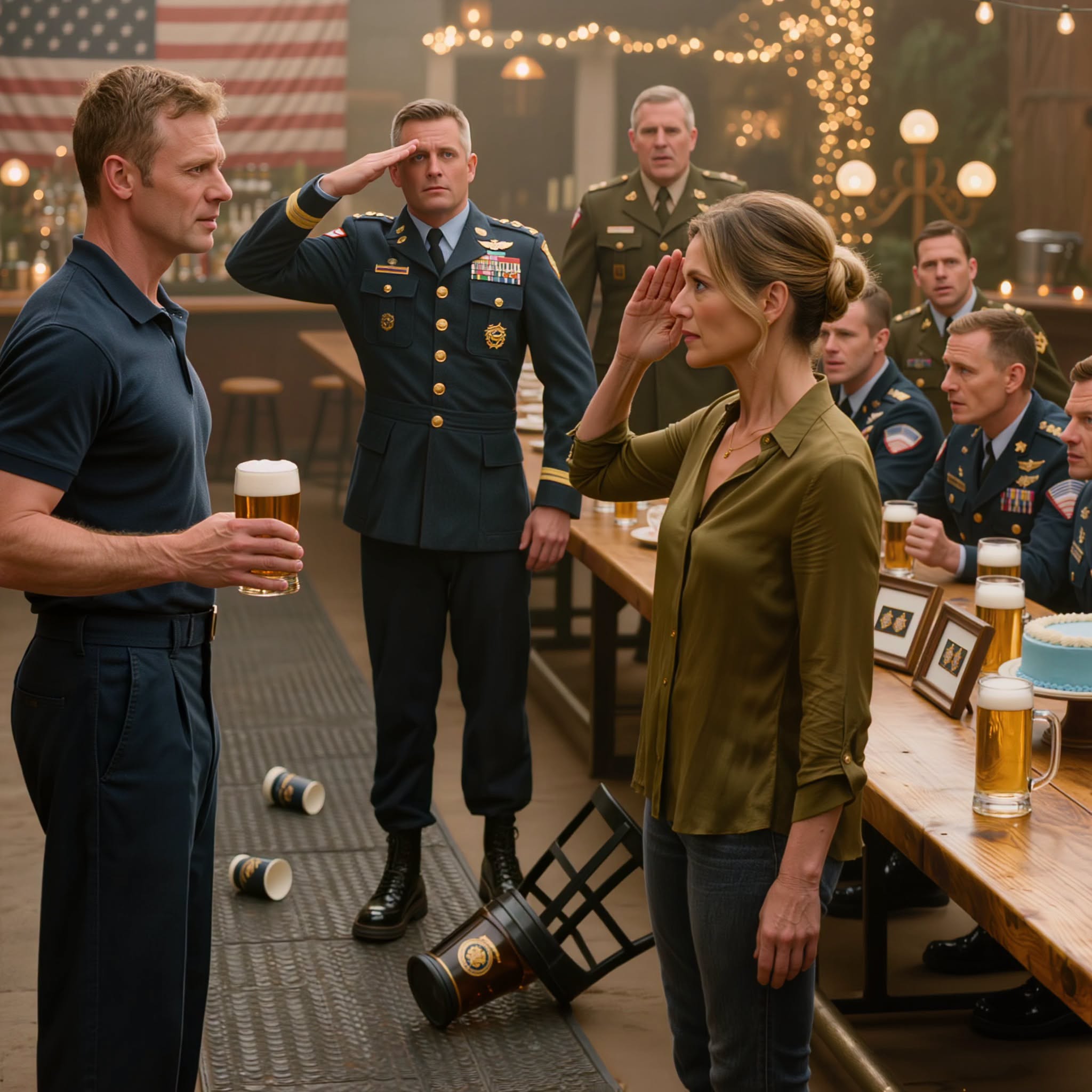570 Her Brother Mocked Her Call Sign at His Marine Promotion Party — Then the Gunnery Sergeant Came to Attention
