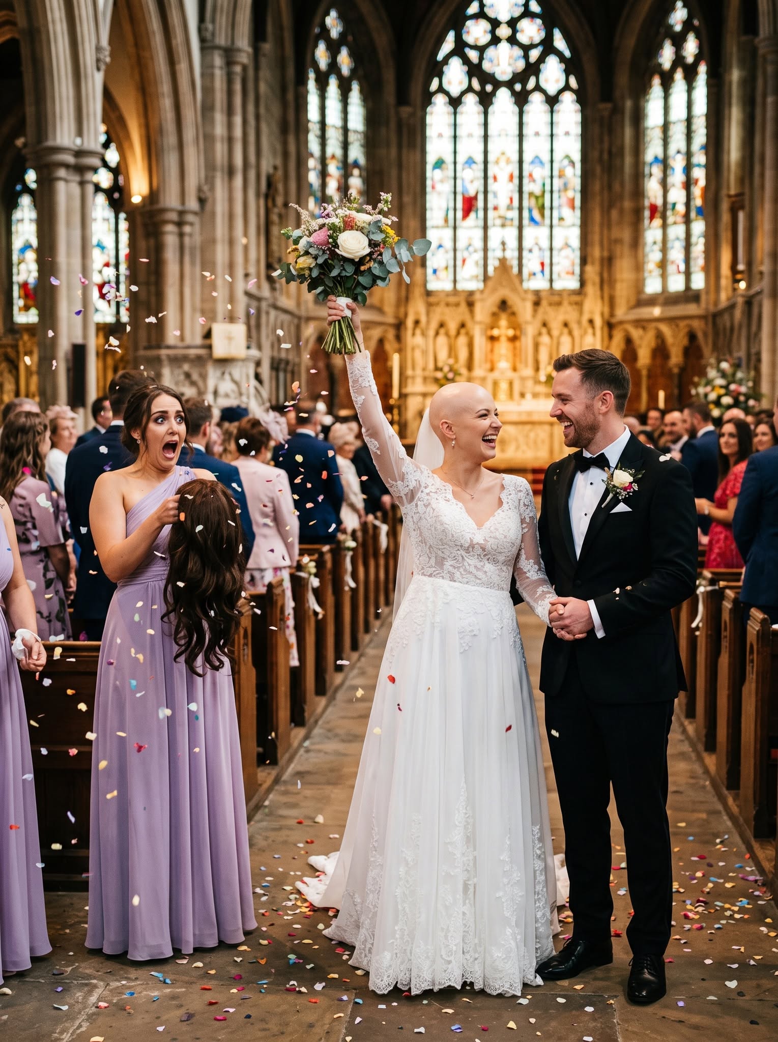 My Jealous Sister Hid My Wig Before My $5 Million Wedding—So I Walked Out Bald in a $2 Million Tiara and Let My Groom Silence the Church