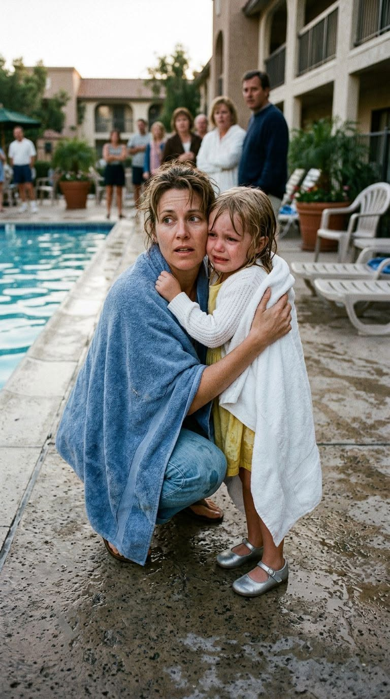 Vanessa was already smiling when she shoved my six-year-old daughter into the deep end.