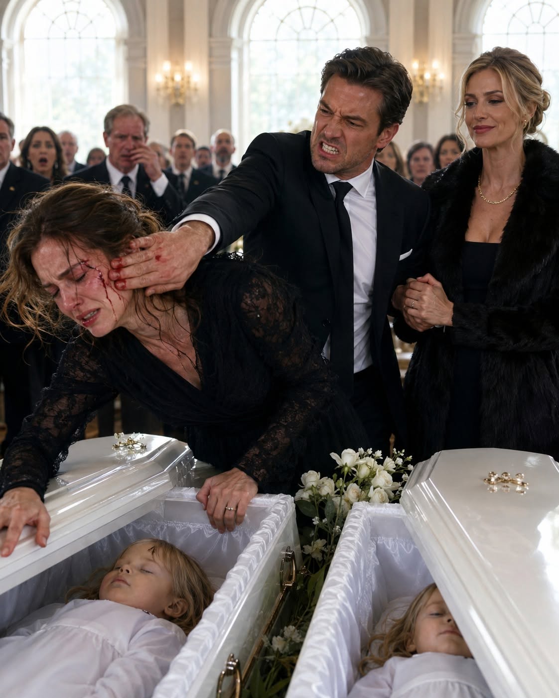 He Hurt Me Beside Our Children’s Coffins—Then I Went Silent.