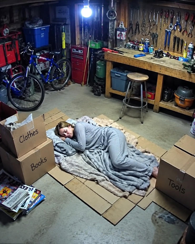 My husband asked me to sleep in the garage so his mother would not have to see me inside our house.
