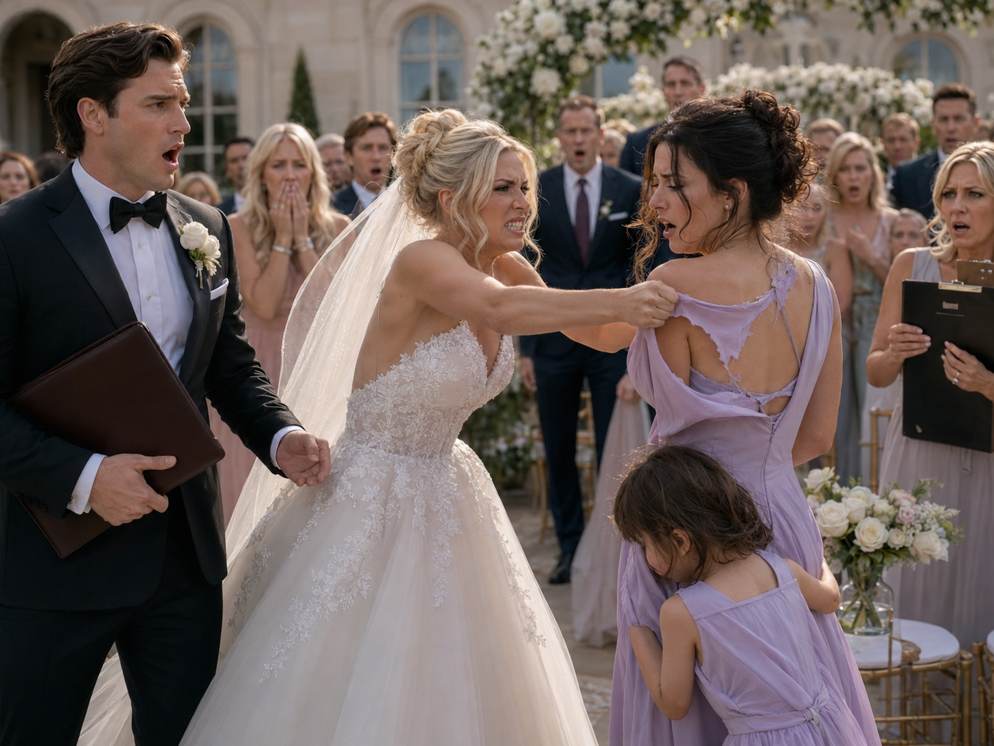 She Tore My Bridesmaid Dress and Called Me Poor—Then One Phone Call Stopped Her Wedding