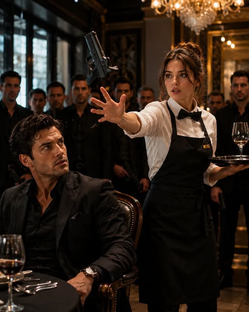He Called Her the Clumsiest Waitress in the City—Then She Caught His Falling Gun and Saved Him