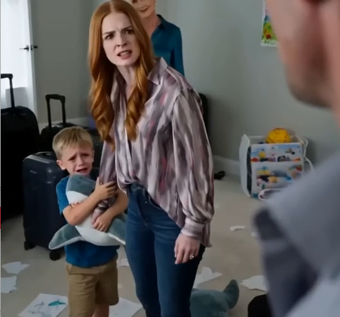 I ran into his bedroom and found Sybil tearing his drawings from the walls while my four-year-old son fought to protect a box of toys.