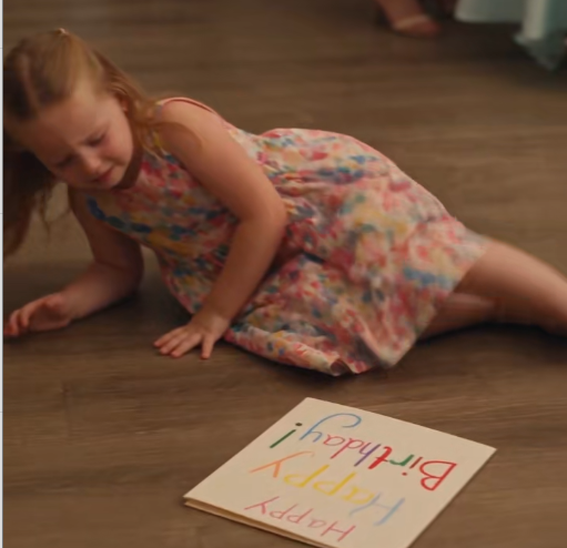 The chair shot away beneath her, and my four-year-old daughter lost her balance and crashed hard onto the floor. Her handmade birthday card slid across the room.