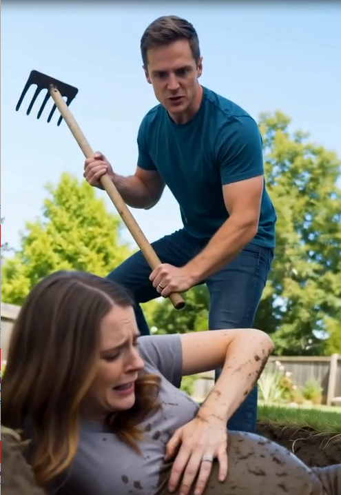 Mud had already swallowed me to the waist when Daniel raised the wooden garden stick over my eight-month-pregnant body.