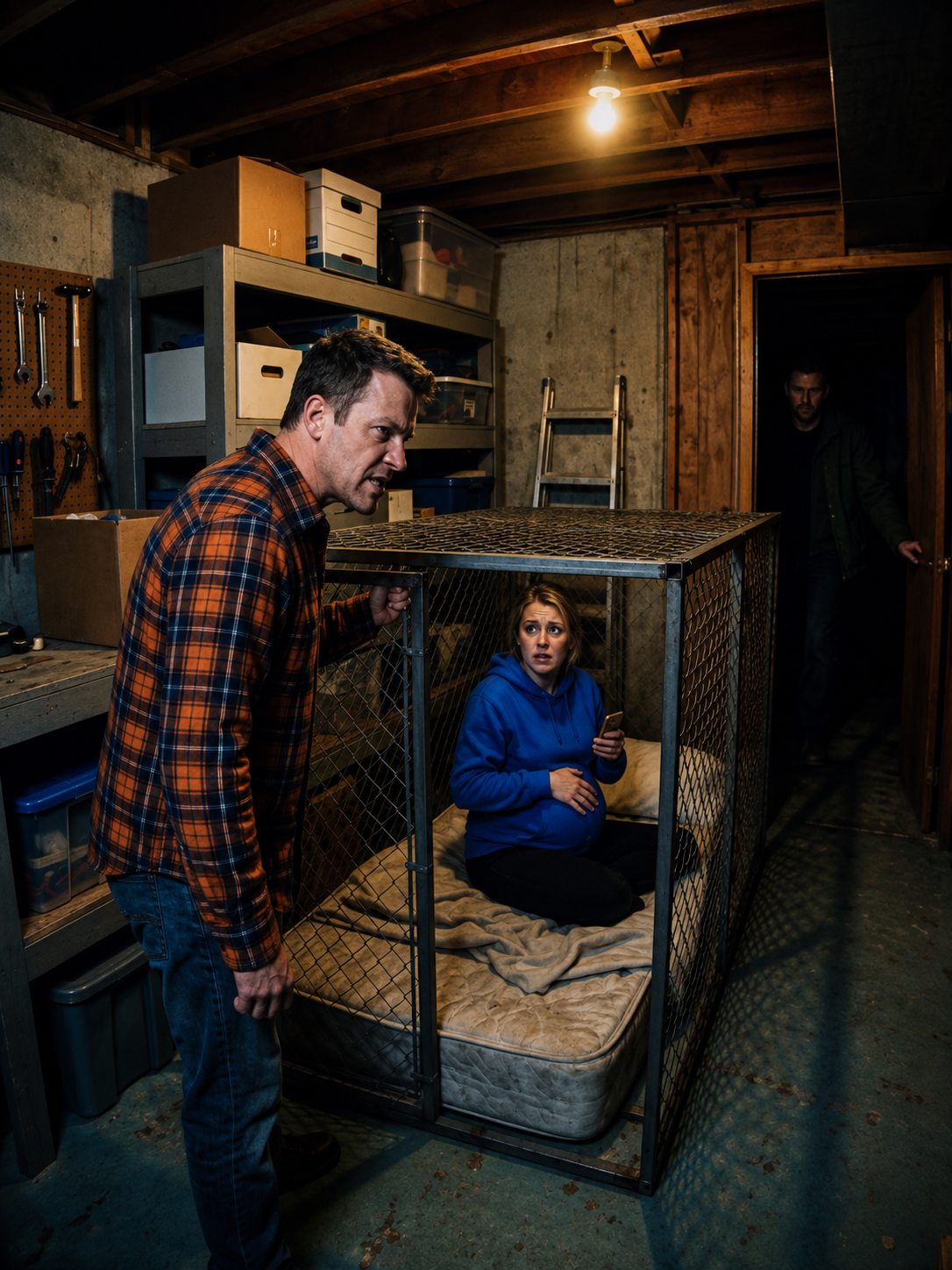 He Locked His Pregnant Wife In A Dog Cage—Then The Dinner Guest Opened The Basement Door