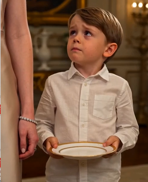 He stood beside my chair clutching a plate with one dry piece of bread while prime rib, lobster, and roasted vegetables covered everyone else’s plates.