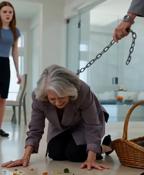 Hattie had a dog chain looped around my mother’s neck when I reached the patio.