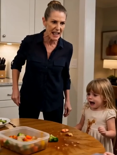 Jessica Carter ripped the shrimp platter away from my daughters and slammed a bowl of cold leftovers in front of them.