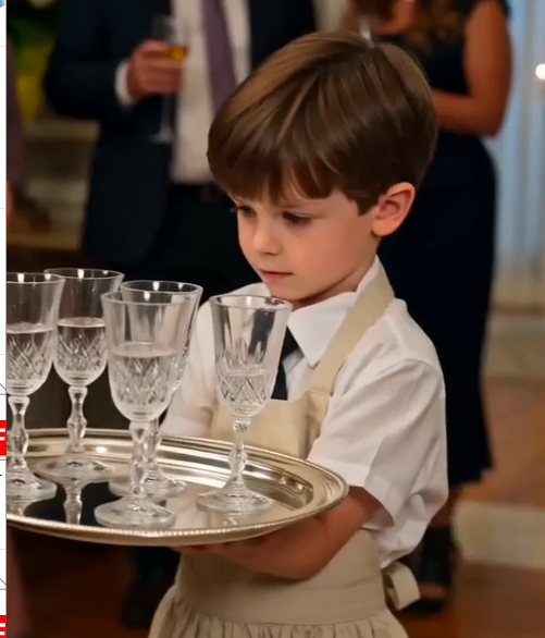 Samuel’s arms were shaking beneath a tray almost wider than his body when I walked into the backyard.