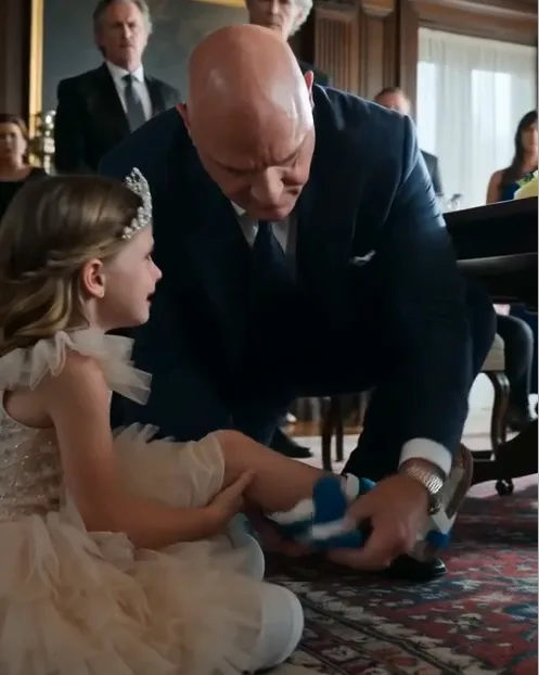 Valeria tore the brace from my daughter’s leg before anyone at the birthday table understood what she was doing.