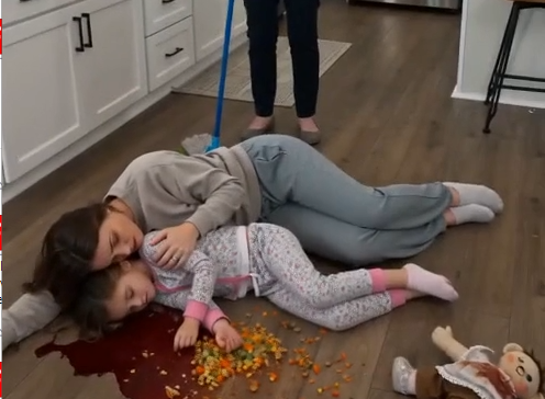 The moment Michael stepped into the kitchen, his briefcase hit the floor.