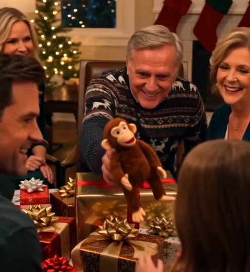 Robert shoved a broken, headless plastic monkey into my daughter’s hands while laughter circled the Christmas tree.
