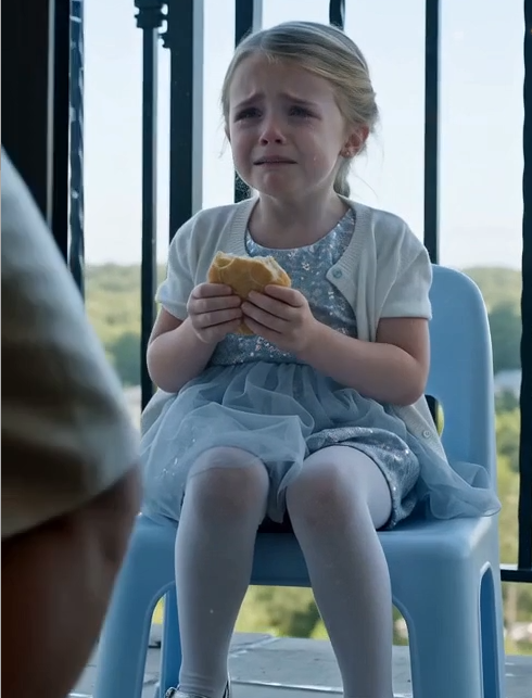 I tore open the balcony door and found Chloe shivering on a plastic chair, clutching half a stale bread roll.