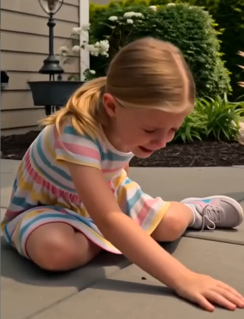 The burned hamburger hit the patio before I reached my daughter.