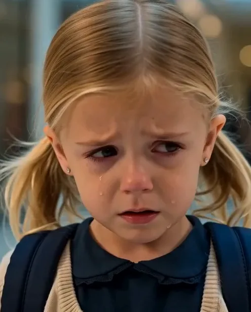 Corinne violently snatches a $45 pair of school shoes from Ruby’s hands and throws the shoebox into a nearby trash bin. Ruby recoils, looking down at her badly worn shoes.