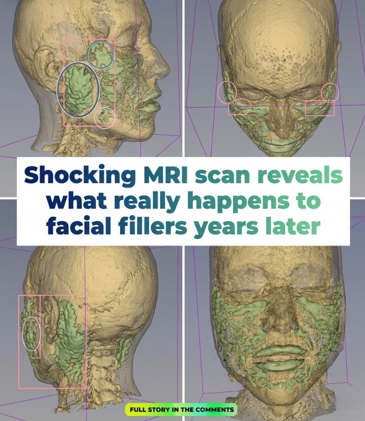 Shocking MRI Scan Reveals What Really Happens To Facial Fillers Years Later Exposing How Common Cosmetic Treatments Can Shift, Break Down, Or Interact With Facial Tissue Over Time While Highlighting Potential Risks, Unexpected Changes, And Why Long-Term Monitoring Is Crucial For Anyone Considering Or Already Using Injectable Fillers
