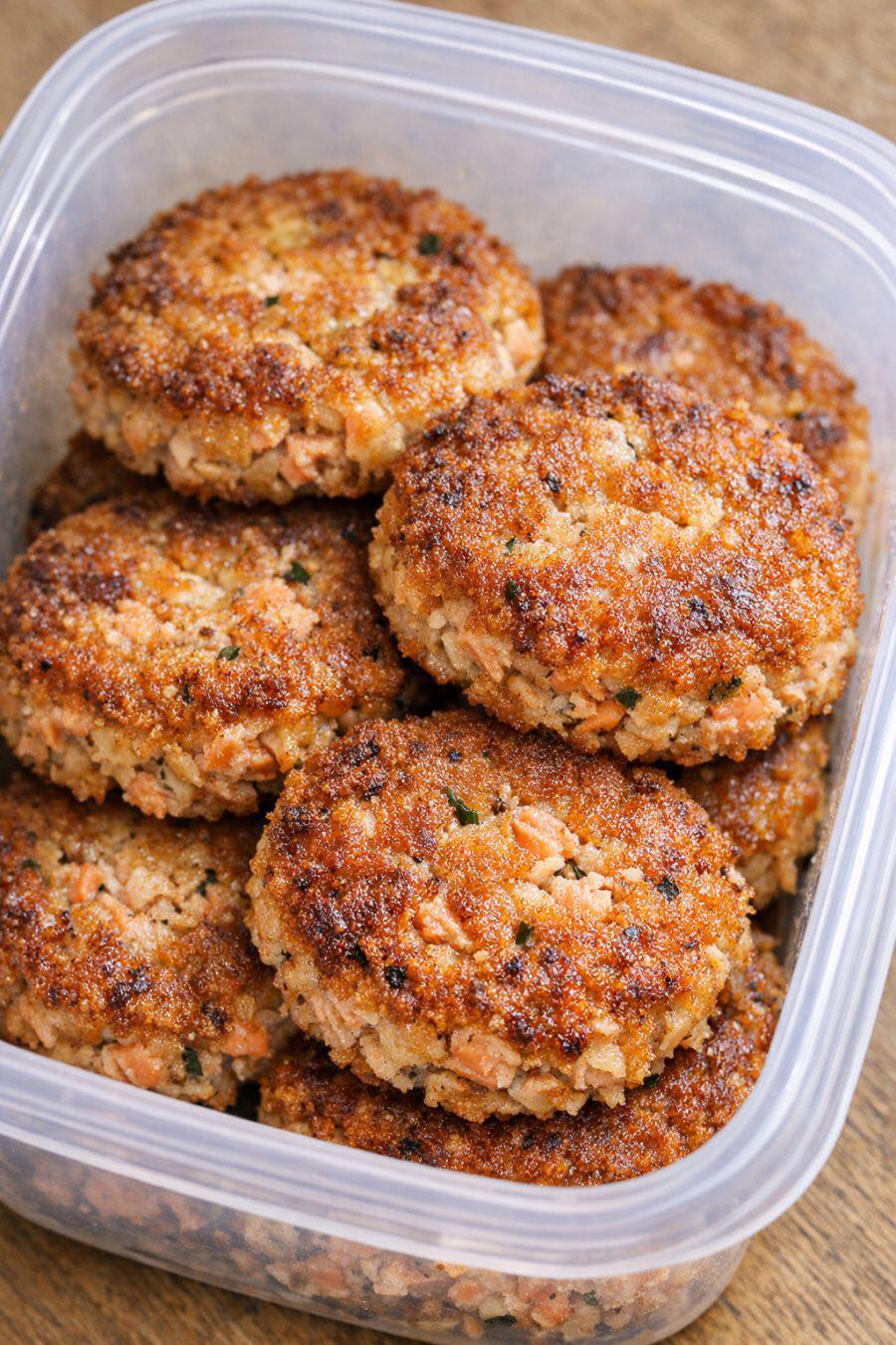Low Carb 3-Ingredient Salmon Patties - All We Cook