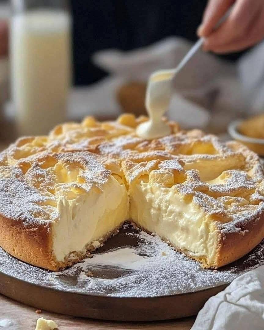 Easy Almond Custard Cake (Grandma’s 15-Minute Recipe) – Creamy, Fluffy & Bakery-Style