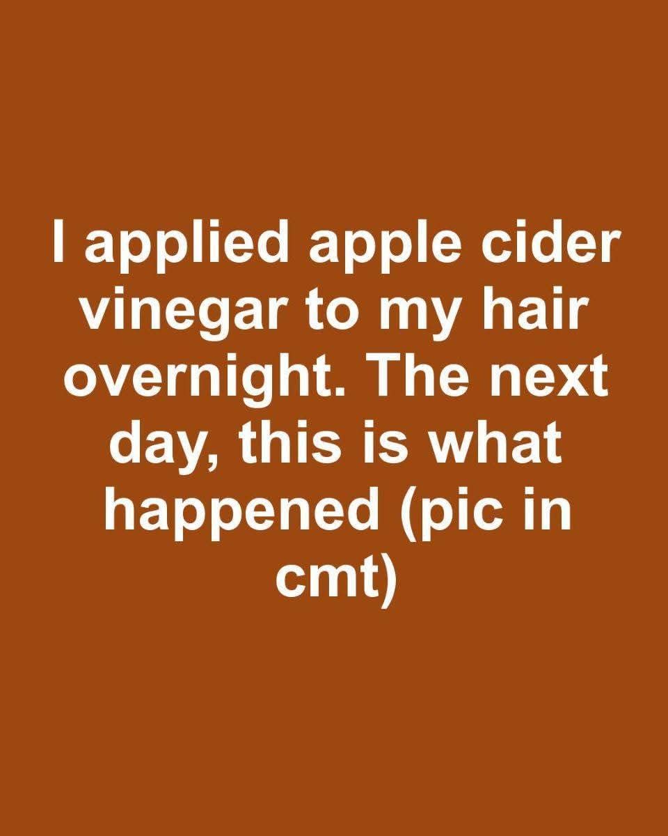 I Had No Idea What Apple Cider Vinegar Would Do for My Hair Until I Left It In Overnight