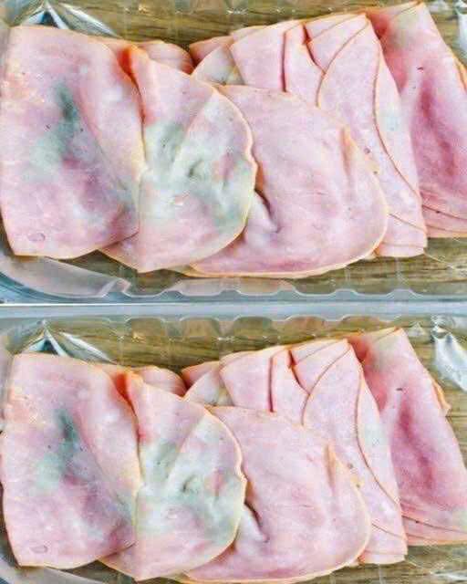 Pulled out some deli meat from fridge. My mother-in-law says it’s wasteful not to use it, but it looks bad to me. What should I do???