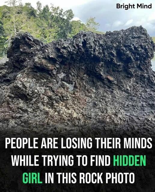 Can You Spot the Hidden Girl in This Rock Illusion? 👀